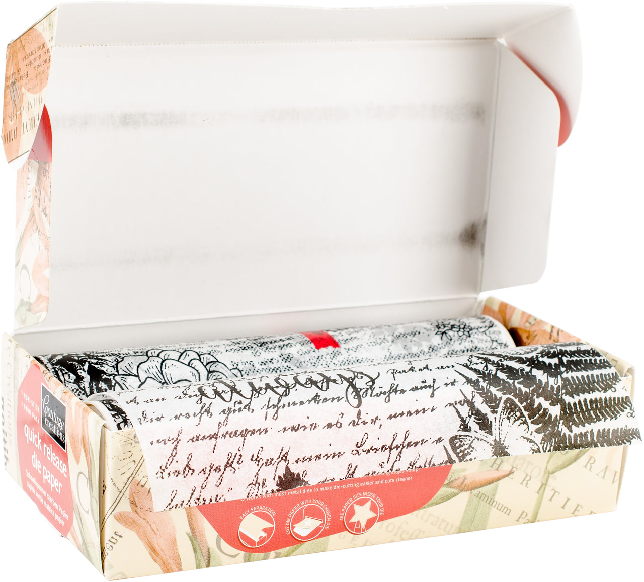 Artdeco Creations Couture Creations Quick Release Die Paper Twin Pack - 5.9"X16.4' Each