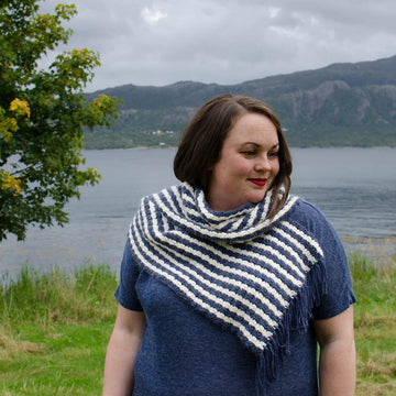 Lunt Striped Scarf with Fringe