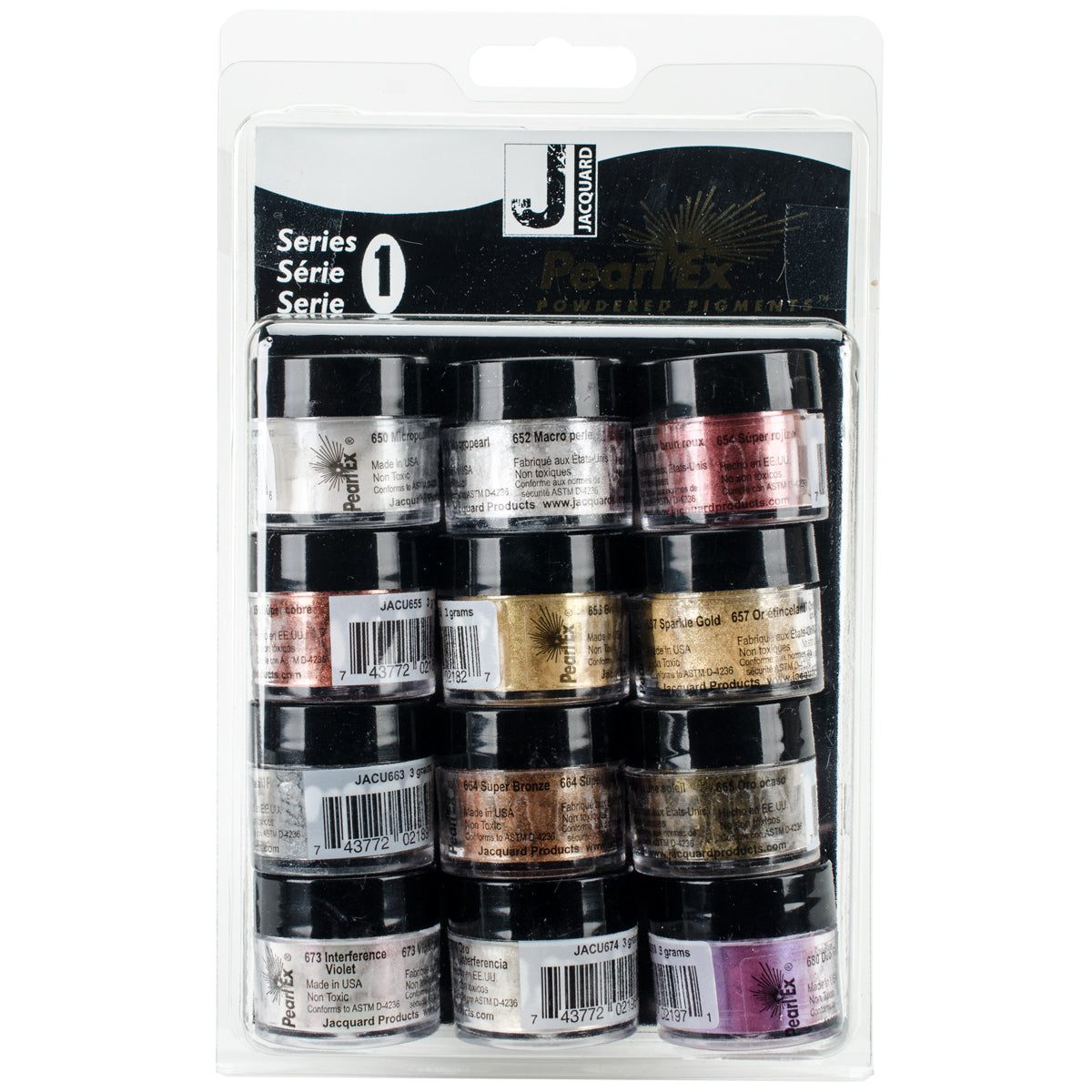 Jacquard Products Jacquard Pearl Ex Powdered Pigments 3g 12/Pkg - Series 1