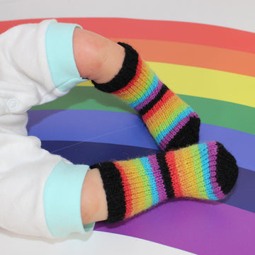 Baby Simple Rainbow Socks (Circular)