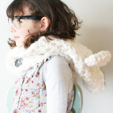 Chunky Crochet Polar Bear Hood