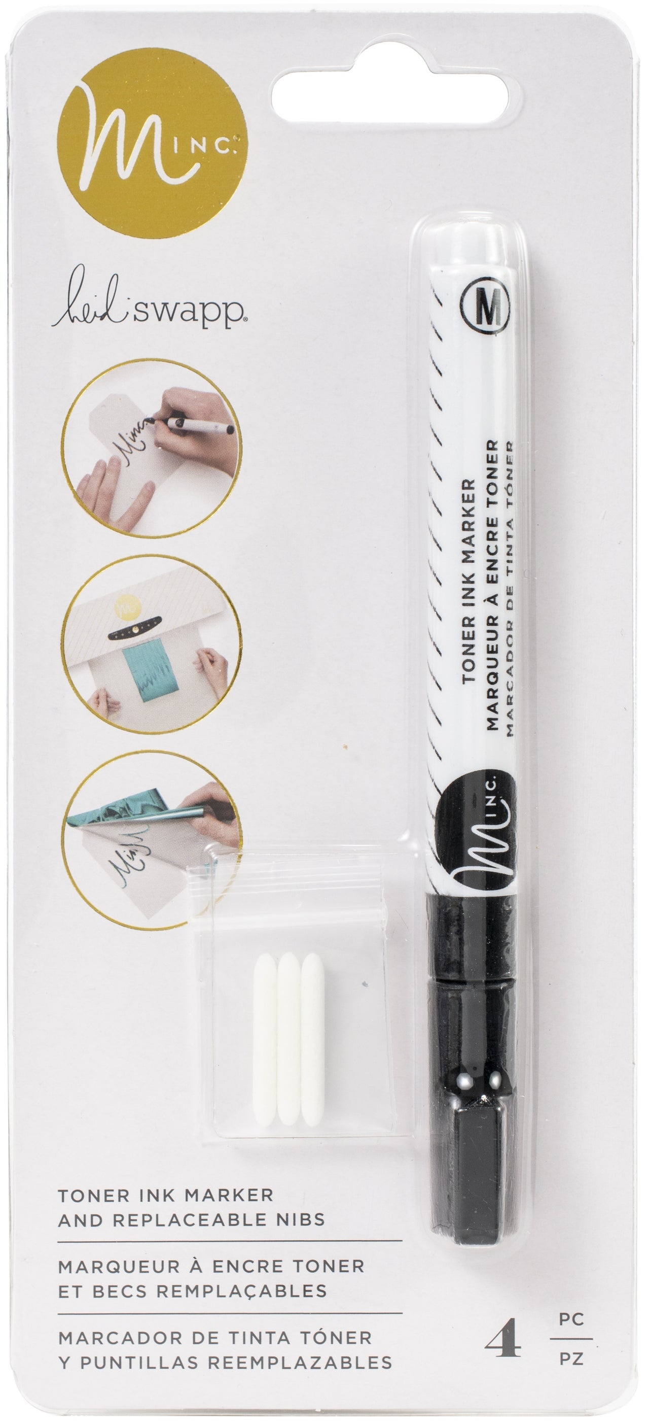American Crafts Heidi Swapp Minc Toner Ink Pen W/Nibs 4/Pkg - 620891
