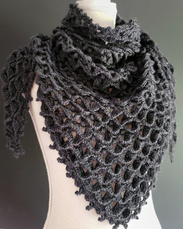 Nocturne Crochet Shawl