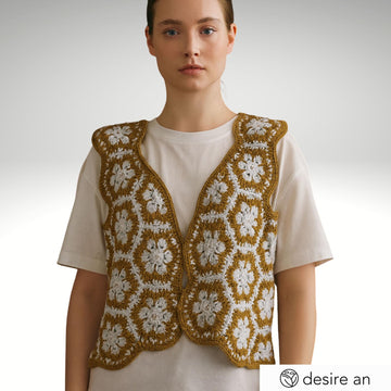 Flower Vest – Granny Square Crochet Pattern