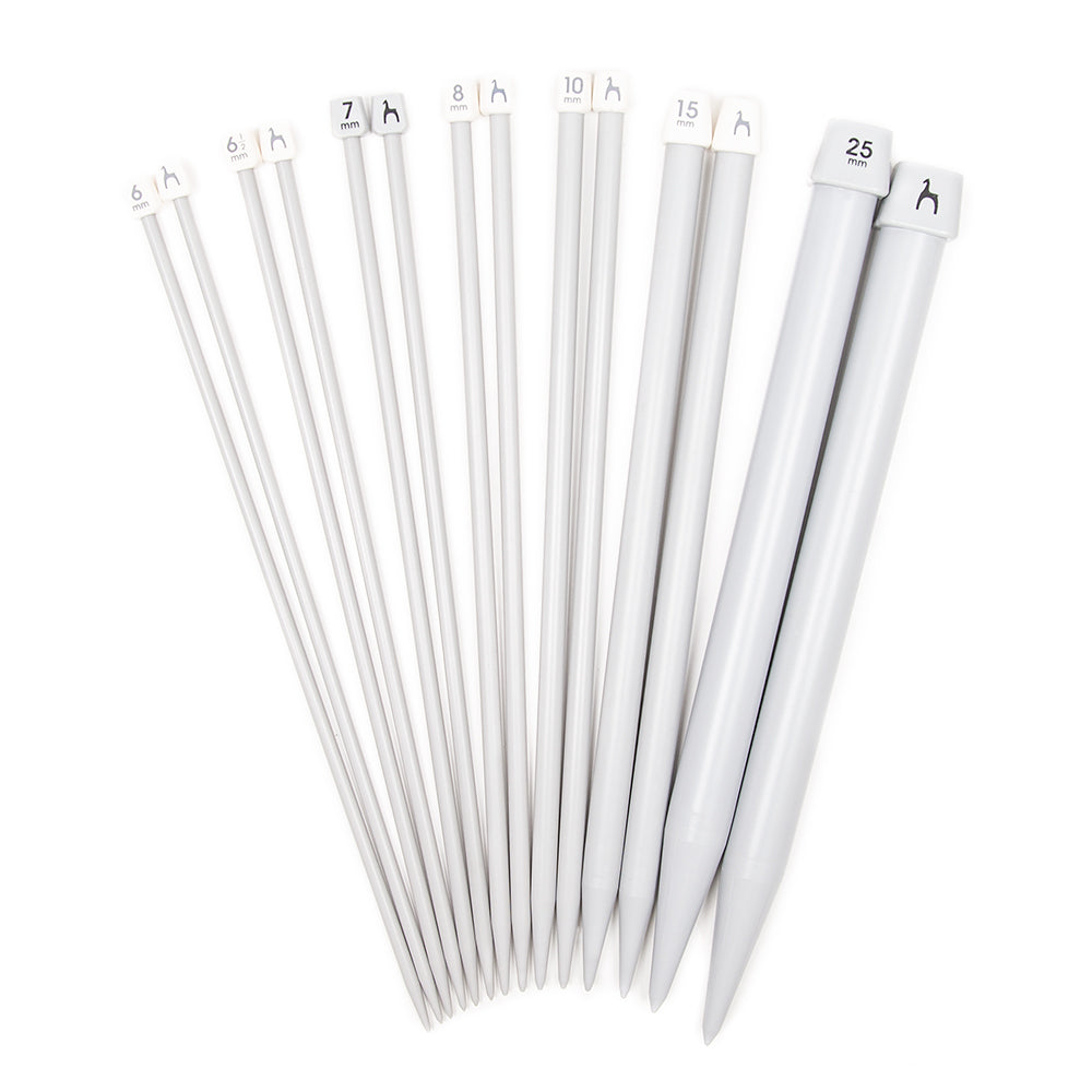 Pony Plastic Single Point Needles 35cm