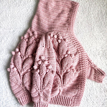 Hooded Leaves Cardigan
