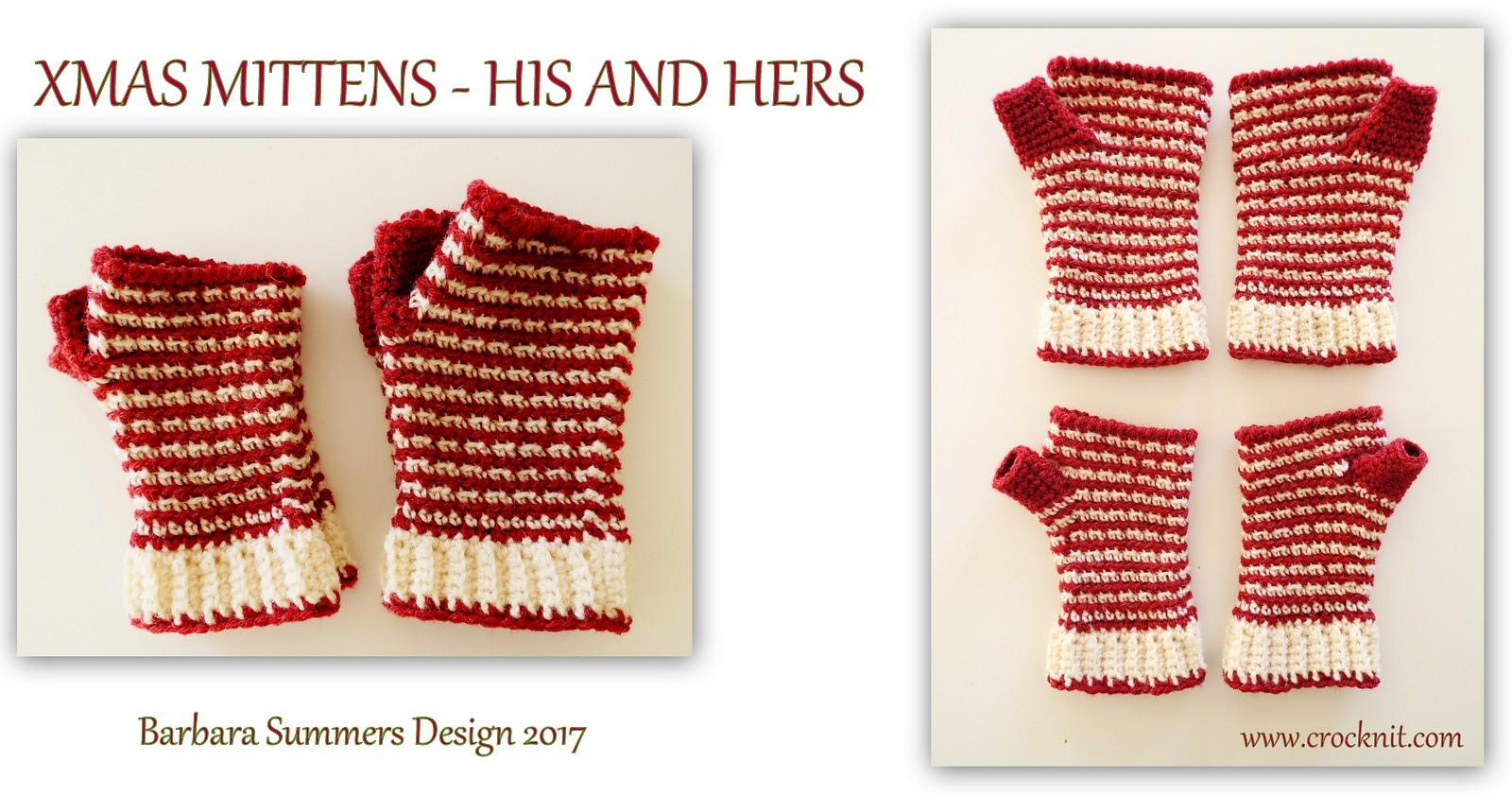 XMAS Mittens - His and Hers