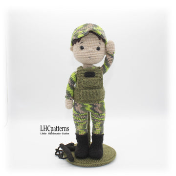 Soldier / Military Man Crochet Pattern