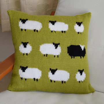Flock of Sheep Cushion in Aran