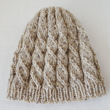 Presley - mock cable family beanie