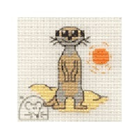Mouseloft Stitchlets - Meerkat Cross Stitch Kit - 64mm
