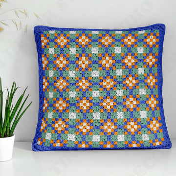 Home Decor Seville Tiles Square Bed Pillow Mini C2C CROCHET PATTERN