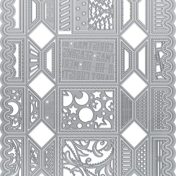 Tonic Studios Verso Dimensions Dies 41/Pkg - Deco-Edged Square Cracker Box Set