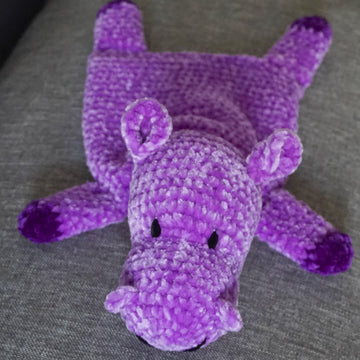 Crochet Pattern Happy Hippo Cuddle Cloth -The Cozy Companion