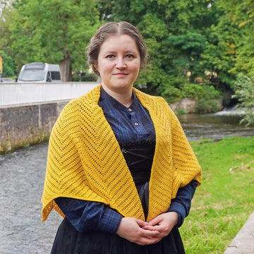 Sunny citrine shawl
