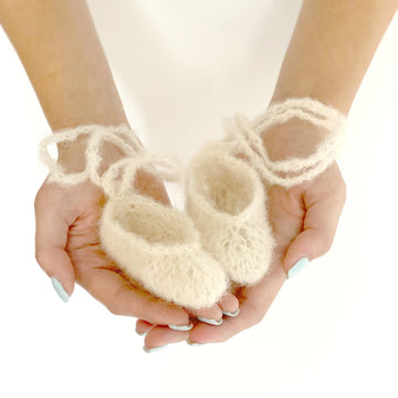 Knitted Lina ballerina shoes