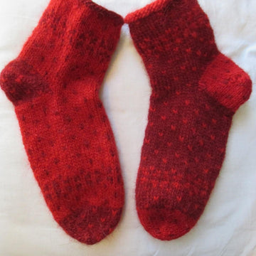 2 Lett Lopi balls Fruit & Berry Polka Dot Socks