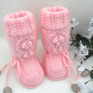 Baby Shoes Baby Hat Knitting Pattern Baby Set Bobbles