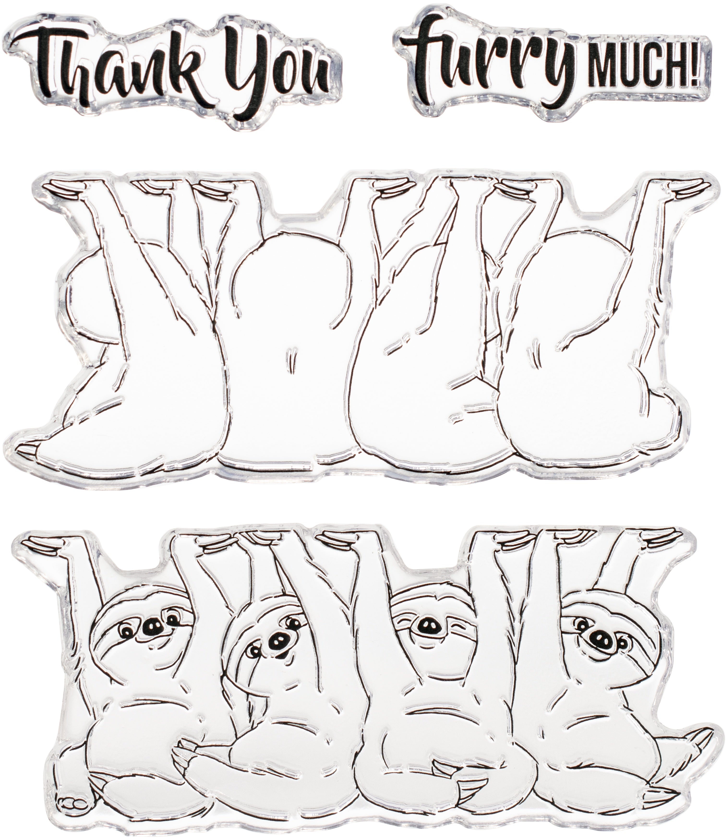 Art Impressions Flip Card Clear Stamp - Sloth