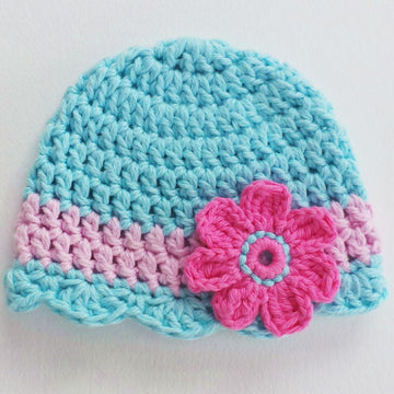 Scalloped Flower Hat USA