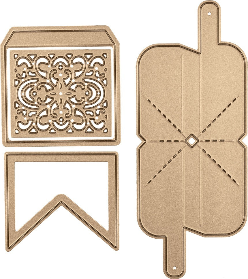 Spellbinders Shapeabilities Dies By Becca Feeken - 3D Interactive Pivot Banner