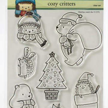 Penny Black Clear Stamps - Cozy Critters 5"X6.5"