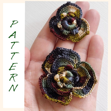 Colorful rose flower pattern