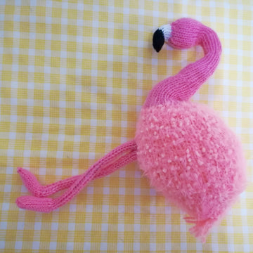 Knitting Pattern  pink flamingo