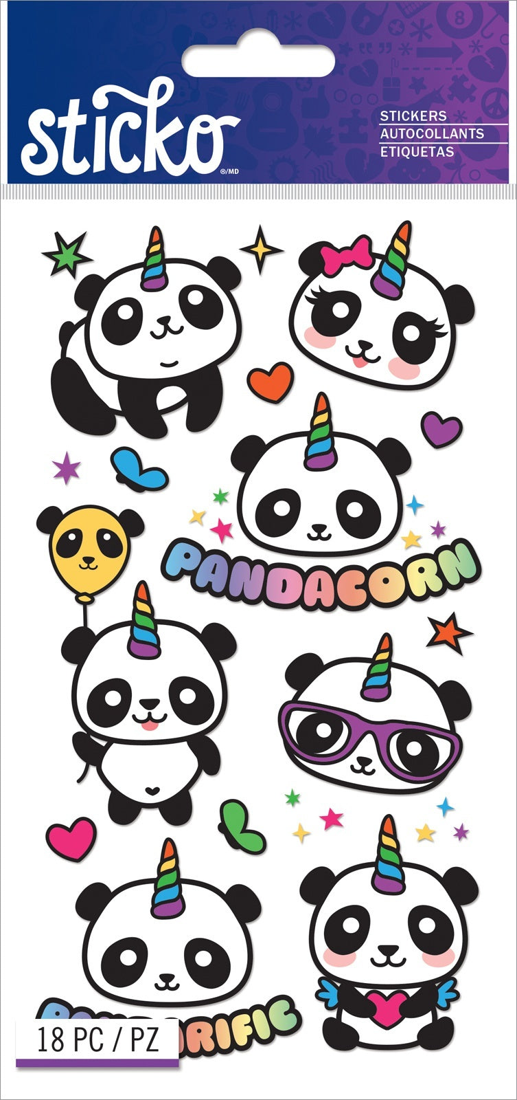 Sticko Classic Stickers - Pandacorn