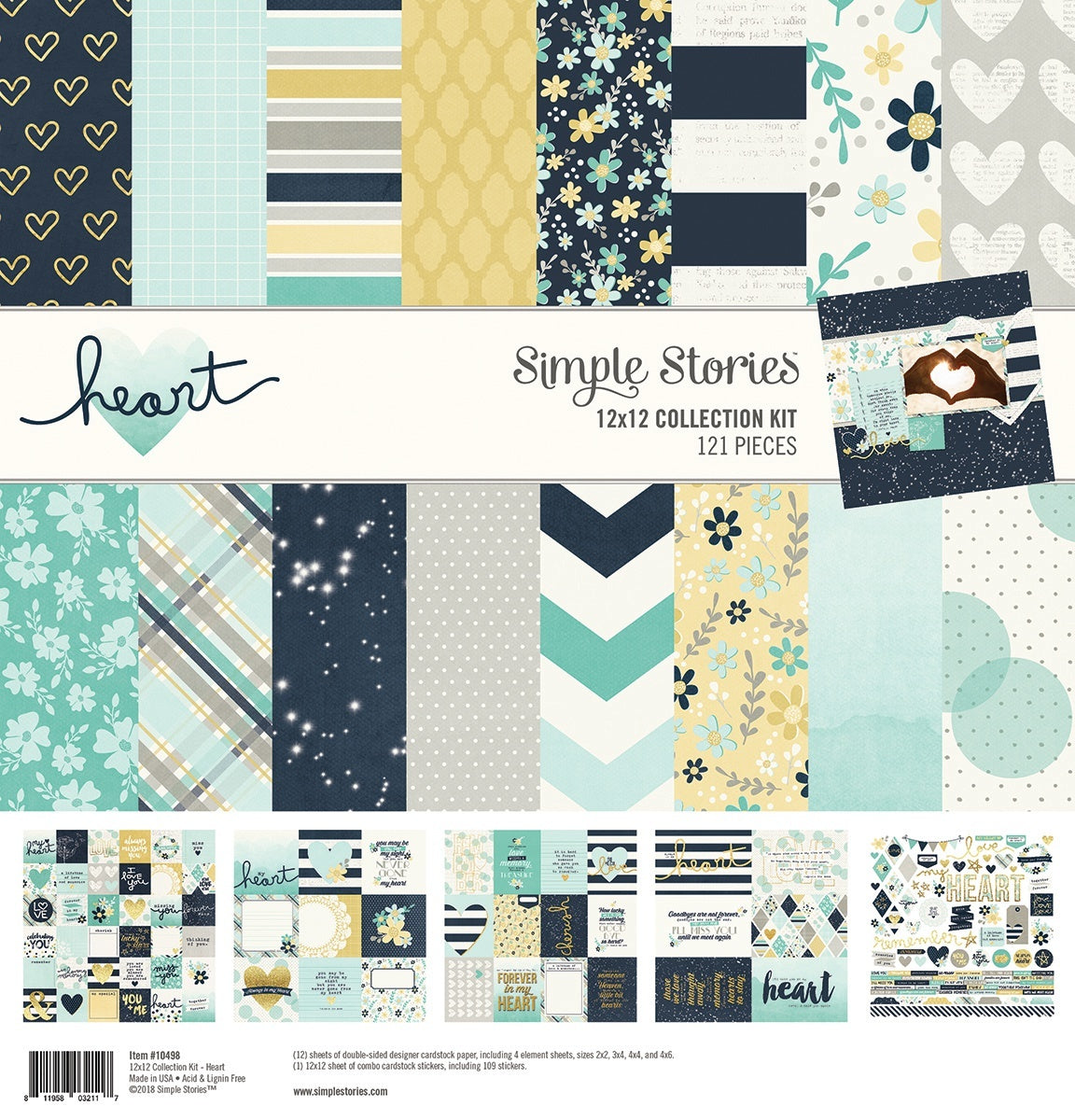 Simple Stories Collection Kit 12"X12" - Heart