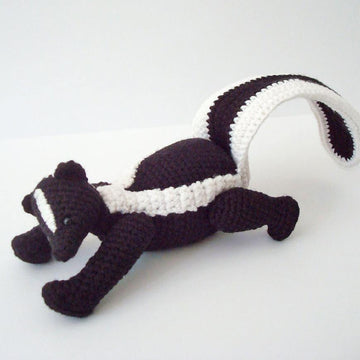 Striped Skunk Amigurumi Pattern