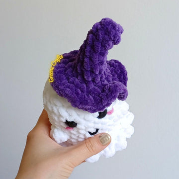 Crochet Halloween Trio: Mini Ghost, Pumpkin and Mini Bat Plush Toy Pattern