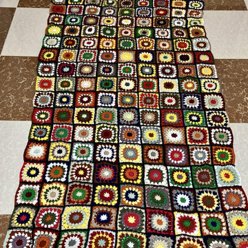 Colcha 'Crazy Theory' de granny square