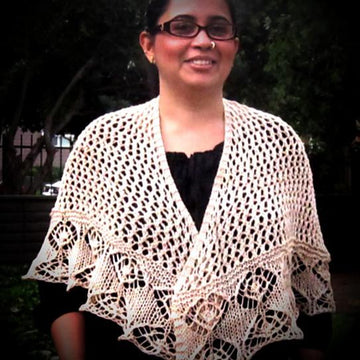 Jaali Knitted Shawl