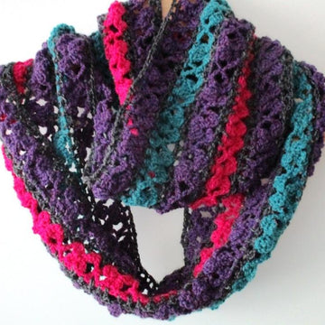 Infinity flower scarf