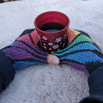 Poinsettia Fingerless Gloves