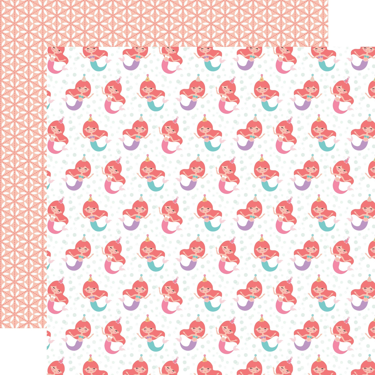 Echo Park Paper It's Your Birthday Girl Double-Sided Cardstock 12"X12" 25/Pkg - Mermaid Party
