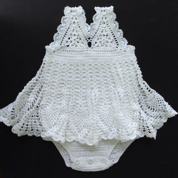 Baby Girl Sundress with Attached Romper