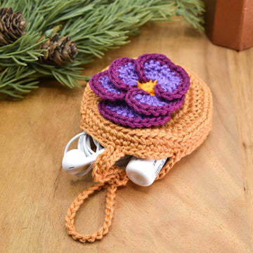 Violet Pouch Bag Charm