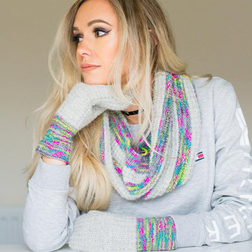 SUN HALO snood and mitts