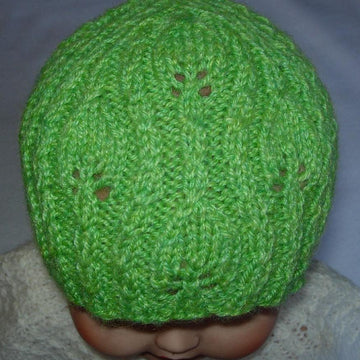 Lacy Leaves Baby Hat and Booties