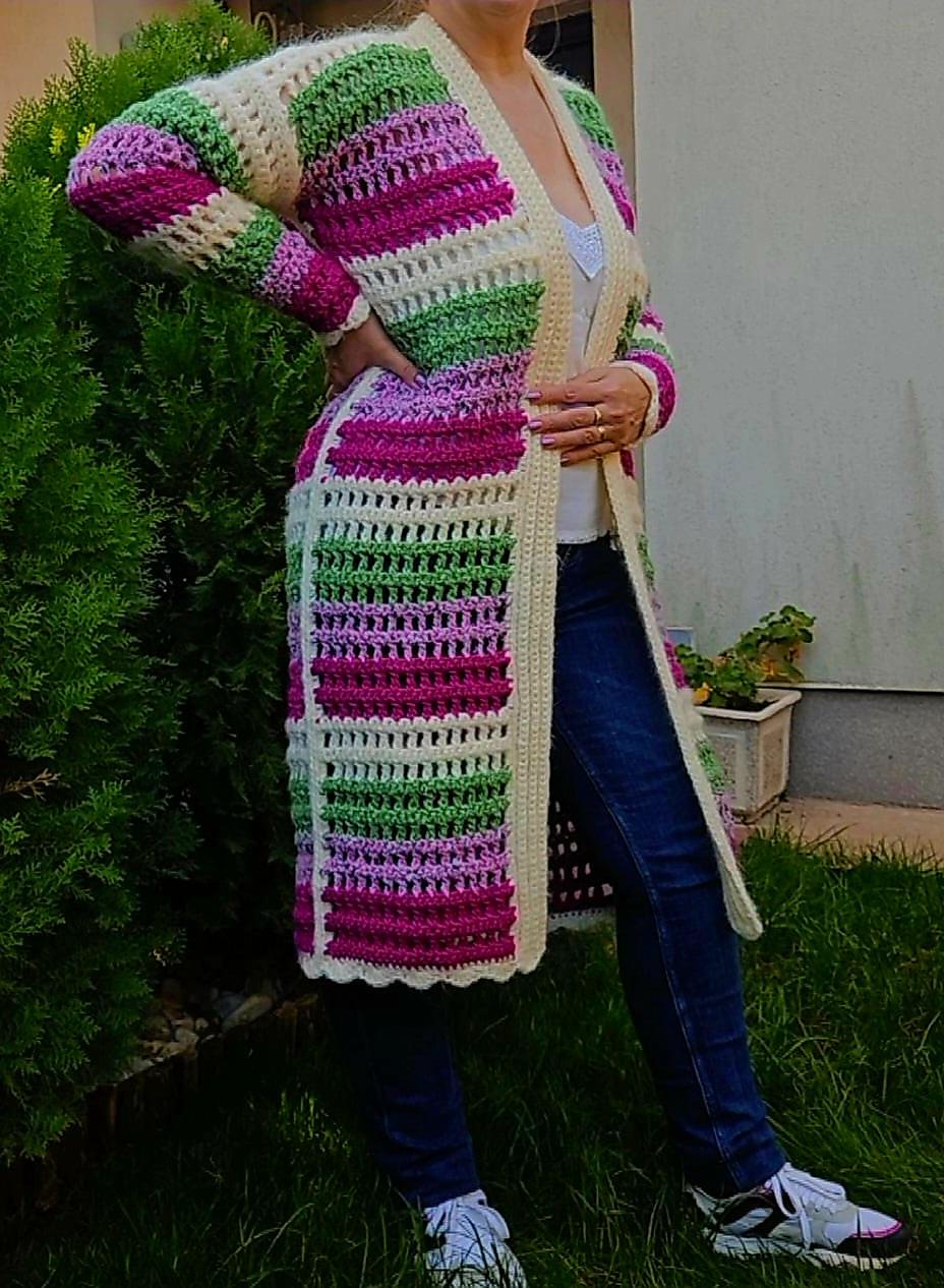 Crochet Multicolor cardigan