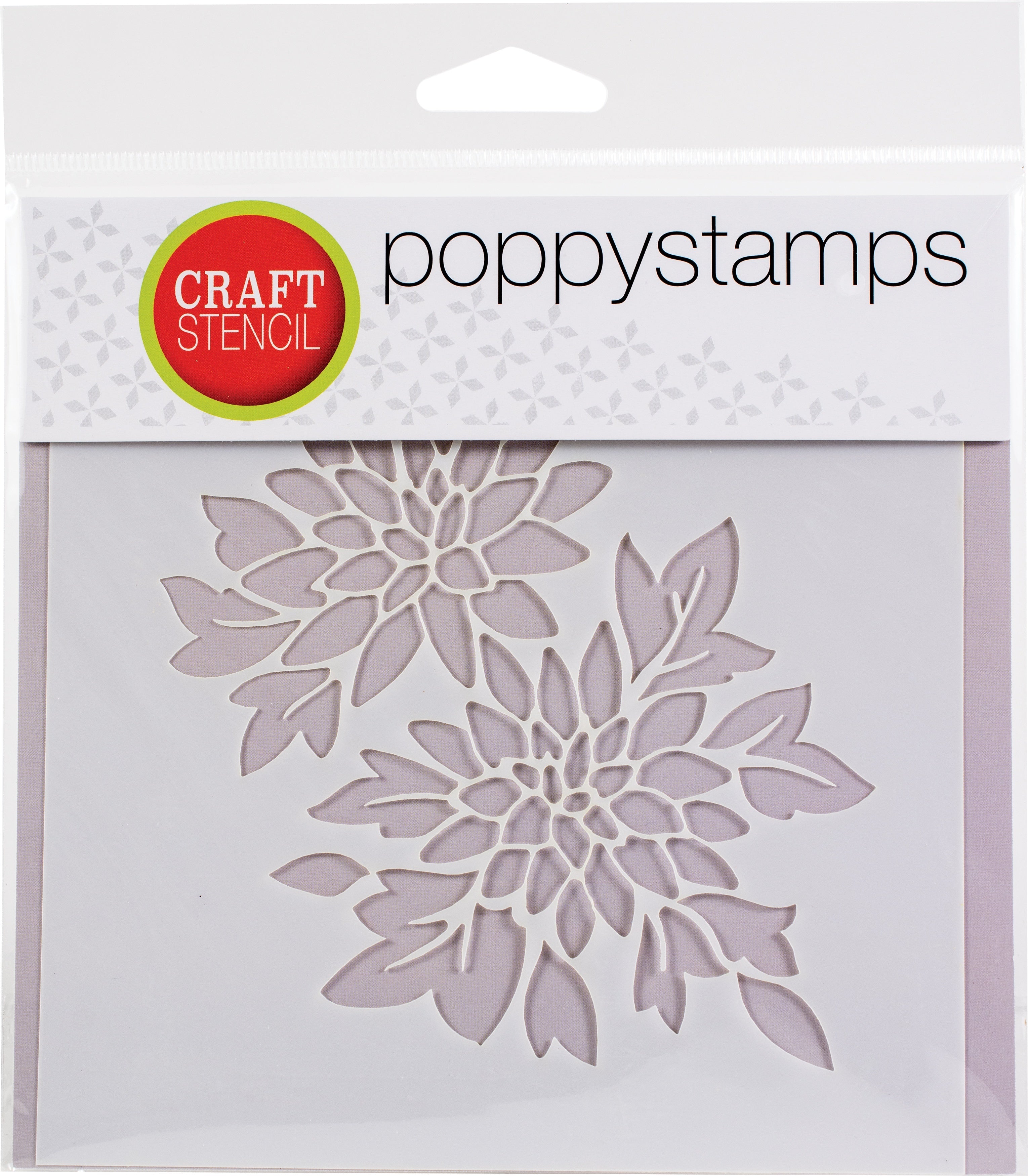 Memory Box Poppystamps Stencil 6"X6" - Chrysanthemum