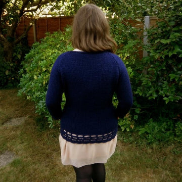 Grid sweater