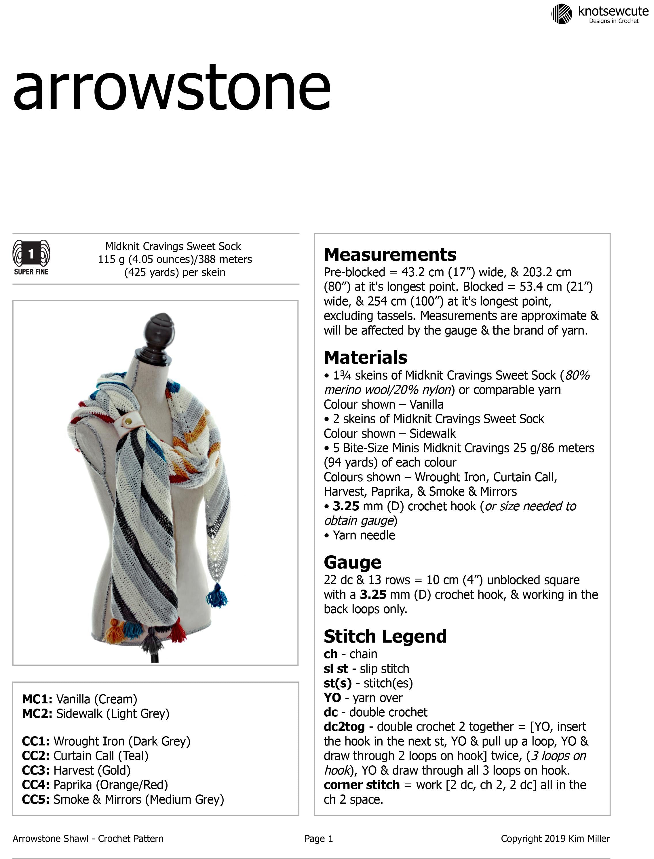 Arrowstone Shawl