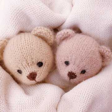 Teddy Bear knitting pattern, In the round