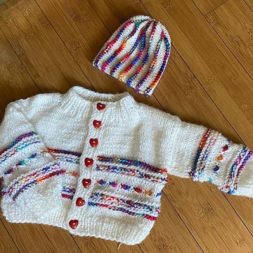 Baby Cardigan and Hat
