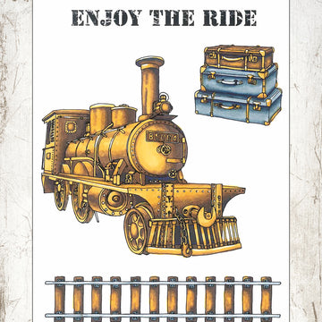 Studio Light Industrial 2.0 A6 Stamps - Enjoy The Ride