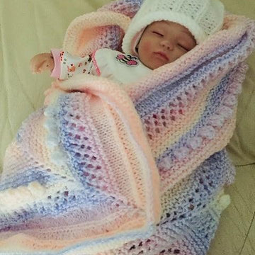 Honeysuckle baby blanket