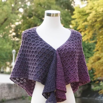 Honey Drip shawl